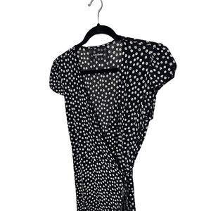 Reformation Black Dress with White Flowers Women’s Medium EUC